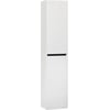 Ben Limara Hoge kast Rechts, 35x29x165 cm, Glans Wit/Mat Zwart