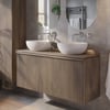 Ben Linea badmeubel met keramische waskommen 120cm eiken grijs