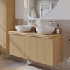 Ben Linea badmeubel met keramische waskommen 120cm eiken naturel