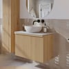 Ben Linea badmeubel met solid surface waskom 80cm eiken naturel/carrera