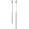 Looox Light Collection 2 badkamer hanglampen 25 en 40 cm mat wit