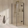 Ben Martino 3.0 douchecabine draaideur rechts incl. antikalk 80x90cm mat zwart