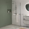 Saniselect Modella inloopdouche 90x210cm helder glas incl. handdoekhouder chroom