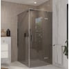 Ben Meteora douchecabine 100x120x200cm rechtsdraaiend chroom grijs glas