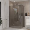 Ben Meteora douchecabine 120x100x200cm linksdraaiend chroom grijs glas