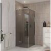 Ben Meteora douchecabine 80x100x200cm linksdraaiend chroom grijs glas