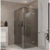 Ben Meteora douchecabine 90x120x200cm rechtsdraaiend chroom grijs glas
