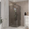 Ben Meteora douchecabine 90x100x200cm linksdraaiend chroom grijs glas