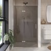 Ben Meteora Draaideur links 100x200 cm Chroom Grijs Glas