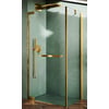 Novellini N180 FG Zijwand 98-99,5x200 cm Brushed Bronze Helder Glas