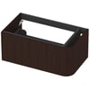 Saniselect Orbido Wastafelonderkast 80x45x35 cm Fineer - Charcoal