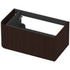 Saniselect Orbido Wastafelonderkast 80x45x35 cm Fineer - Charcoal