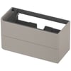 Saniselect Orbido Wastafelonderkast 100x45x52 cm Kiezel Grijs
