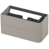 Saniselect Orbido Wastafelonderkast 100x45x52 cm Kiezel Grijs