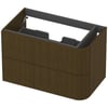 Saniselect Orbido Wastafelonderkast 80x45x52 cm Fineer - Terra