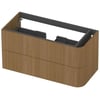 Saniselect Orbido Wastafelonderkast 100x45x52 cm Fineer - Pure