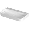 Saniselect Orbido wastafel zonder kraangat 80x45x10cm glans wit