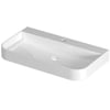 Saniselect Orbido wastafel 1 kraangat 80x45x10cm glans wit