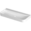 Saniselect Orbido wastafel zonder kraangat 100x45x10cm glans wit