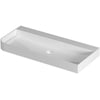 Saniselect Orbido wastafel zonder kraangat 100x45x10cm glans wit