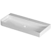 Saniselect Orbido wastafel 1 kraangat 100x45x10cm glans wit
