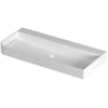 Saniselect Orbido wastafel zonder kraangat 100x45x10cm mat wit