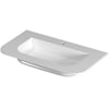 Saniselect Orbido wastafel 1 kraangat 80x45x1,5cm glans wit