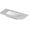 Saniselect Orbido wastafel 1 kraangat 100x45x1,5cm glans wit
