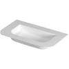 Saniselect Orbido wastafel zonder kraangat 80x45x1,5cm mat wit