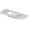 Saniselect Orbido wastafel 1 kraangat 120x45x1,5cm mat wit