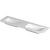Saniselect Orbido wastafel zonder kraangat 160x45x1,5cm mat wit