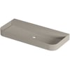 Saniselect Orbido wastafel zonder kraangat 100x45x10cm mat beige zand