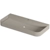 Saniselect Orbido wastafel 1 kraangat 100x45x10cm mat beige zand