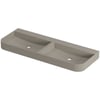 Saniselect Orbido wastafel zonder kraangat 120x45x10cm mat beige zand
