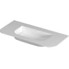 Saniselect Orbido wastafel zonder kraangat 100x45x1,7cm glans wit