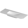 Saniselect Orbido wastafel zonder kraangat 120x45x1,7cm glans wit
