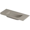 Saniselect Orbido wastafel zonder kraangat 100x45x1,7cm mat beige zand