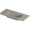 Saniselect Orbido wastafel 1 kraangat 100x45x1,7cm mat beige zand