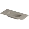 Saniselect Orbido wastafel 1 kraangat 100x45x1,7cm mat beige zand
