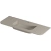 Saniselect Orbido wastafel 1 kraangat 120x45x1,7cm mat beige zand