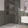 Ben Parret Douchecabine met draaideur incl. antikalk 120x90x210 cm geborsteld koper