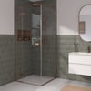 Ben Parret Douchecabine met draaideur incl. antikalk 90x90x210 cm geborsteld koper