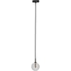 Ben Rana Plafondlamp Smoke Glass Ø 12x150 cm Zwart
