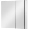 Ben Vario spiegelkast,2 ongelijke delen,links,70x14x75cm, spiegelmelamine omtrokken zijpanelen