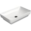 Ben Segno keramische (half)opbouwwastafel 60x38 cm Mat Wit Xtra Glaze