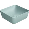 Ben Stilo Wastafel Keramiek Xtra Glaze 38x38x14 cm Mat Azuur