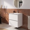 Saniselect Tonale badmeubelset incl. wastafel glans wit 61x46cm super wit glans