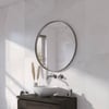 Ben Mimas Spiegel Ø 80x4 cm Geborsteld Metal Black
