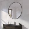 Ben Mimas Spiegel Ø 100x4 cm Geborsteld Metal Black