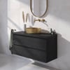 Ben Tendenza badmeubel incl. afdekblad 101x46x53,8cm nero